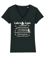 Labrador Laws Tricou mânecă scurtă guler V Damă Evoker