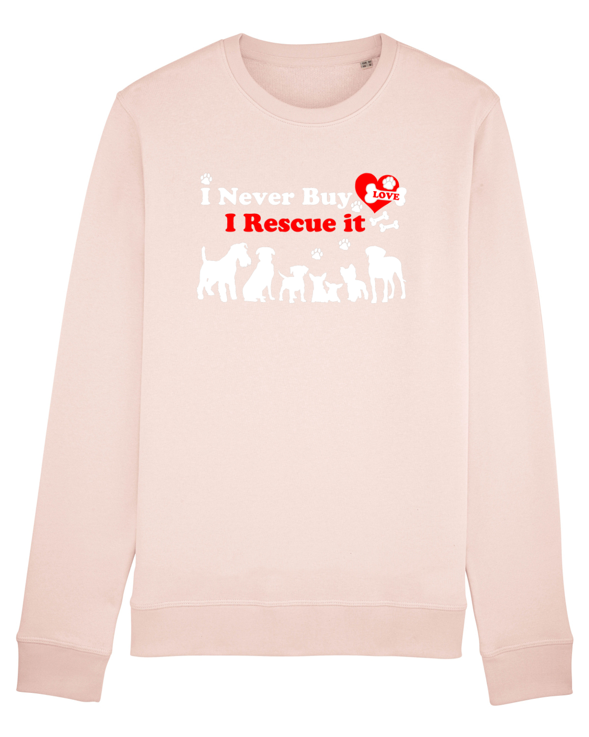 Bluză mânecă lungă Unisex Rise Candy Pink