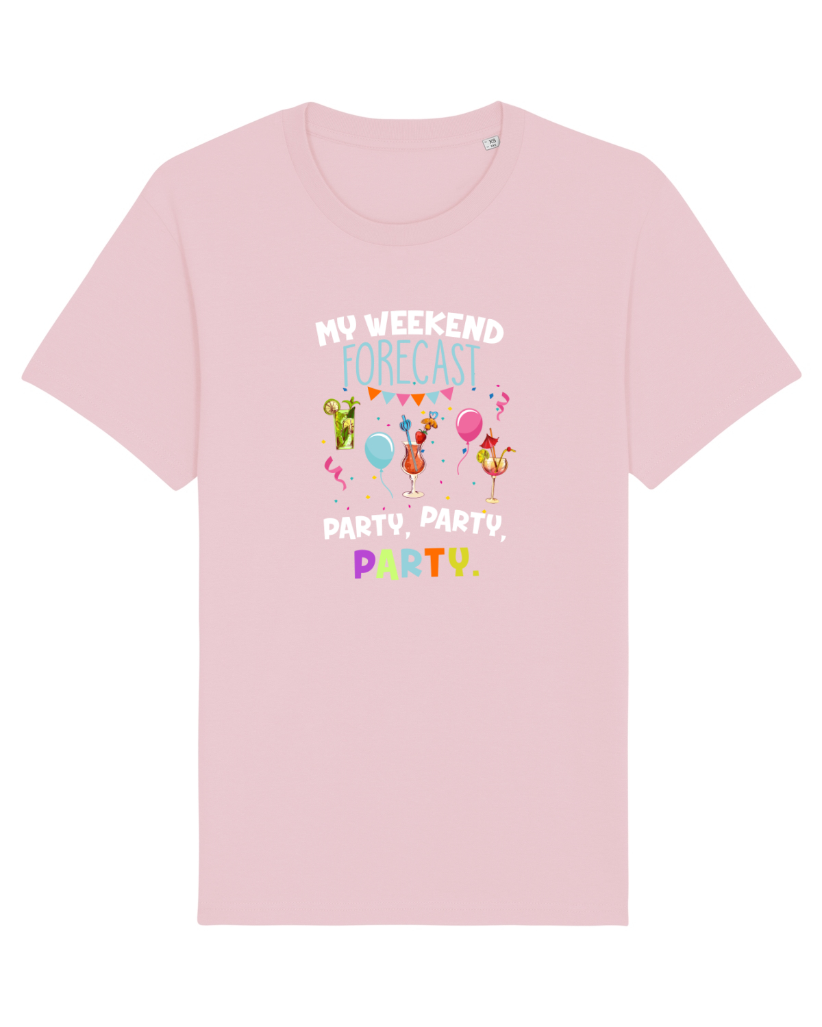 Tricou mânecă scurtă Unisex Rocker Cotton Pink