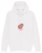 FLUTURI IN STOMAC - INDRAGOSTITI - VALENTINE`S - DRAGOBETE Hanorac cu fermoar Unisex Connector