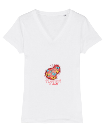 FLUTURI IN STOMAC - INDRAGOSTITI - VALENTINE`S - DRAGOBETE White