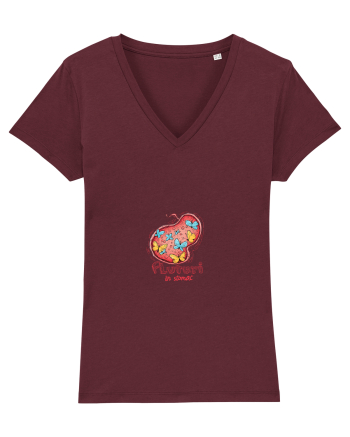 FLUTURI IN STOMAC - INDRAGOSTITI - VALENTINE`S - DRAGOBETE Burgundy