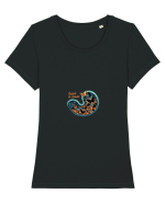 FLUTURI IN STOMAC - INDRAGOSTITI - VALENTINE`S - DRAGOBETE 2 Tricou mânecă scurtă guler larg fitted Damă Expresser