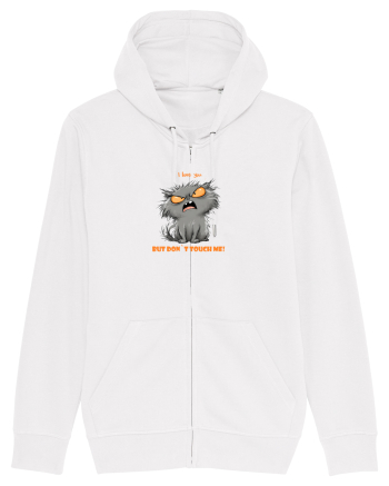 I LOVE YOU BUT DON`T TOUCH ME  - VALENTINE`S - DRAGOBETE  White