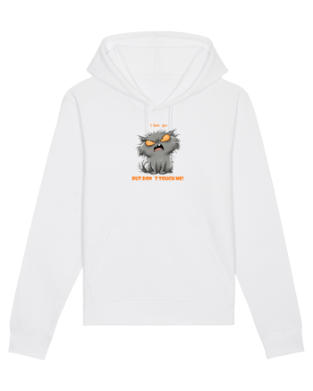 I LOVE YOU BUT DON`T TOUCH ME  - VALENTINE`S - DRAGOBETE  White