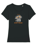 I LOVE YOU BUT DON`T TOUCH ME  - VALENTINE`S - DRAGOBETE  Tricou mânecă scurtă guler larg fitted Damă Expresser