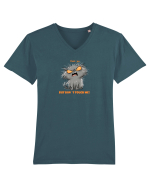 I LOVE YOU BUT DON`T TOUCH ME  - VALENTINE`S - DRAGOBETE  Tricou mânecă scurtă guler V Bărbat Presenter