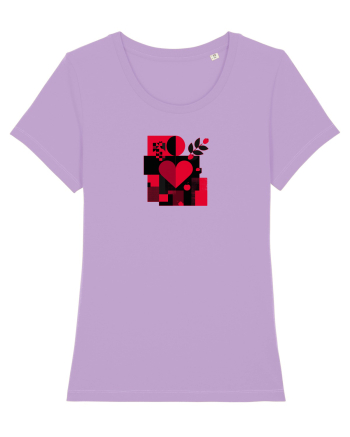 IUBIRE - INIMA - ABSTRACT  - GEOMETRIC - FLORAL Lavender Dawn