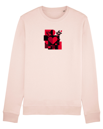 IUBIRE - INIMA - ABSTRACT  - GEOMETRIC - FLORAL Candy Pink