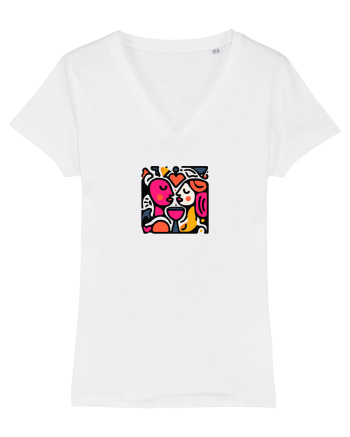 IUBIRE - INIMA - CUPLU  - GEOMETRIC - CUBIST White