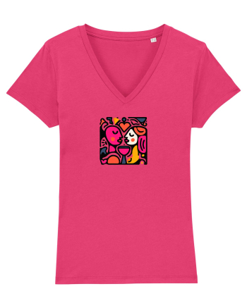 IUBIRE - INIMA - CUPLU  - GEOMETRIC - CUBIST Raspberry