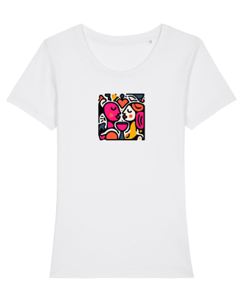 IUBIRE - INIMA - CUPLU  - GEOMETRIC - CUBIST White