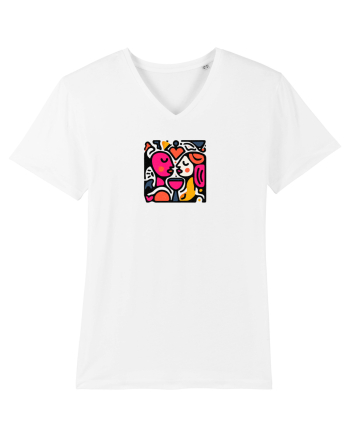 IUBIRE - INIMA - CUPLU  - GEOMETRIC - CUBIST White