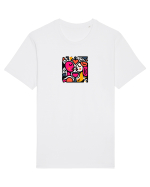 IUBIRE - INIMA - CUPLU  - GEOMETRIC - CUBIST Tricou mânecă scurtă Unisex Rocker