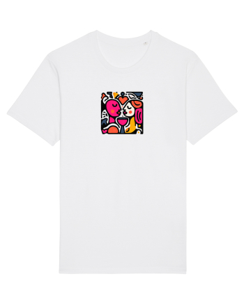 IUBIRE - INIMA - CUPLU  - GEOMETRIC - CUBIST White