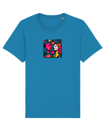 IUBIRE - INIMA - CUPLU  - GEOMETRIC - CUBIST Azur