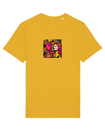 IUBIRE - INIMA - CUPLU  - GEOMETRIC - CUBIST Spectra Yellow