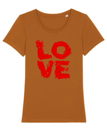 IUBIRE -LOVE - CUPLU  -GRAFFITI  Roasted Orange