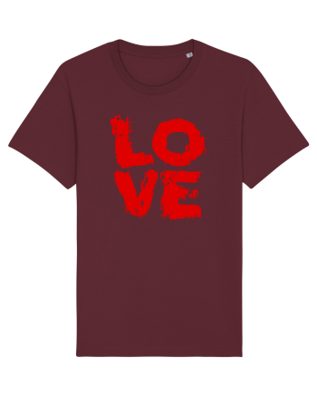 IUBIRE -LOVE - CUPLU  -GRAFFITI  Burgundy