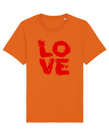 IUBIRE -LOVE - CUPLU  -GRAFFITI  Bright Orange
