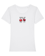 CHASING LOVE SINCE FOREVER - MEREU  IN CAUTAREA IUBIRII Tricou mânecă scurtă guler larg fitted Damă Expresser
