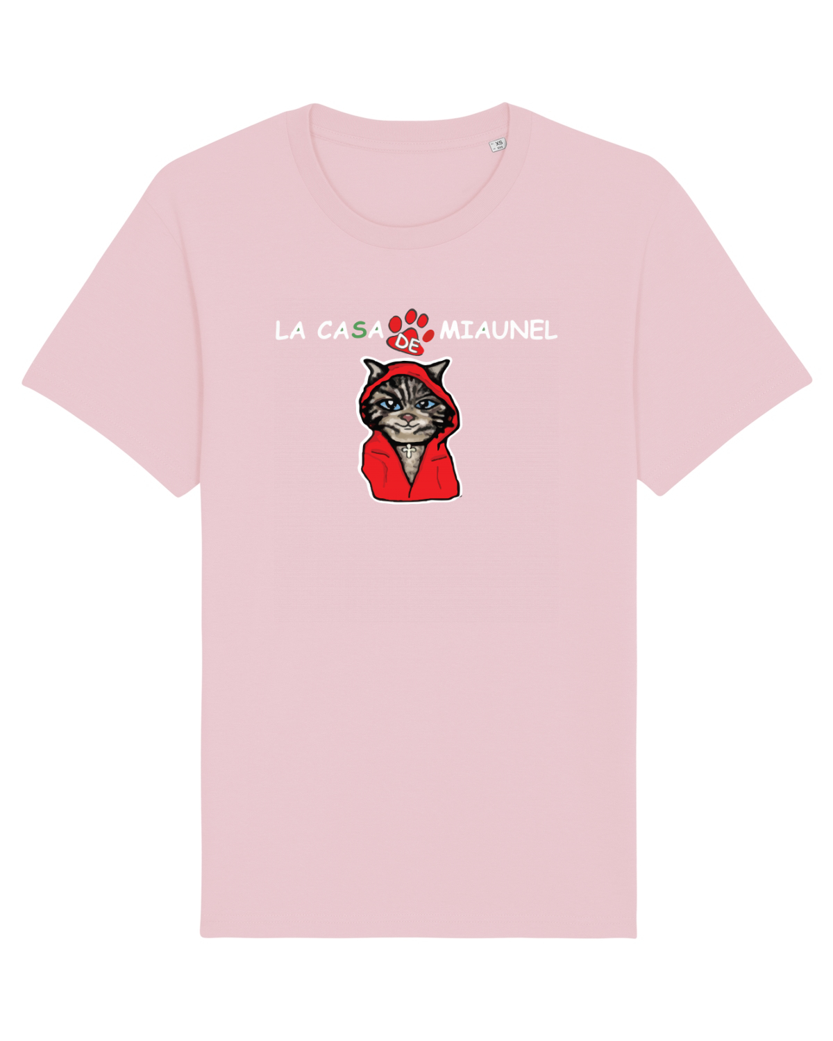Tricou mânecă scurtă Unisex Rocker Cotton Pink