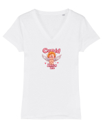 CUPID HATES ME - CUPIDON MA URASTE 1 Tricou mânecă scurtă guler V Damă Evoker