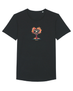 DRAGOBETE - INIMA - COPAC - FLORI - ROMANESC - TRADITIE Tricou mânecă scurtă guler larg Bărbat Skater