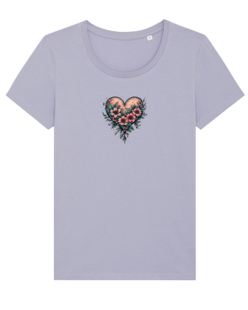 DRAGOBETE - VALENTINE`S DAY - INIMA - FLORI stil tatuaj Lavender