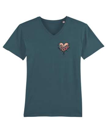 DRAGOBETE - VALENTINE`S DAY - INIMA - FLORI stil tatuaj - lateral Stargazer