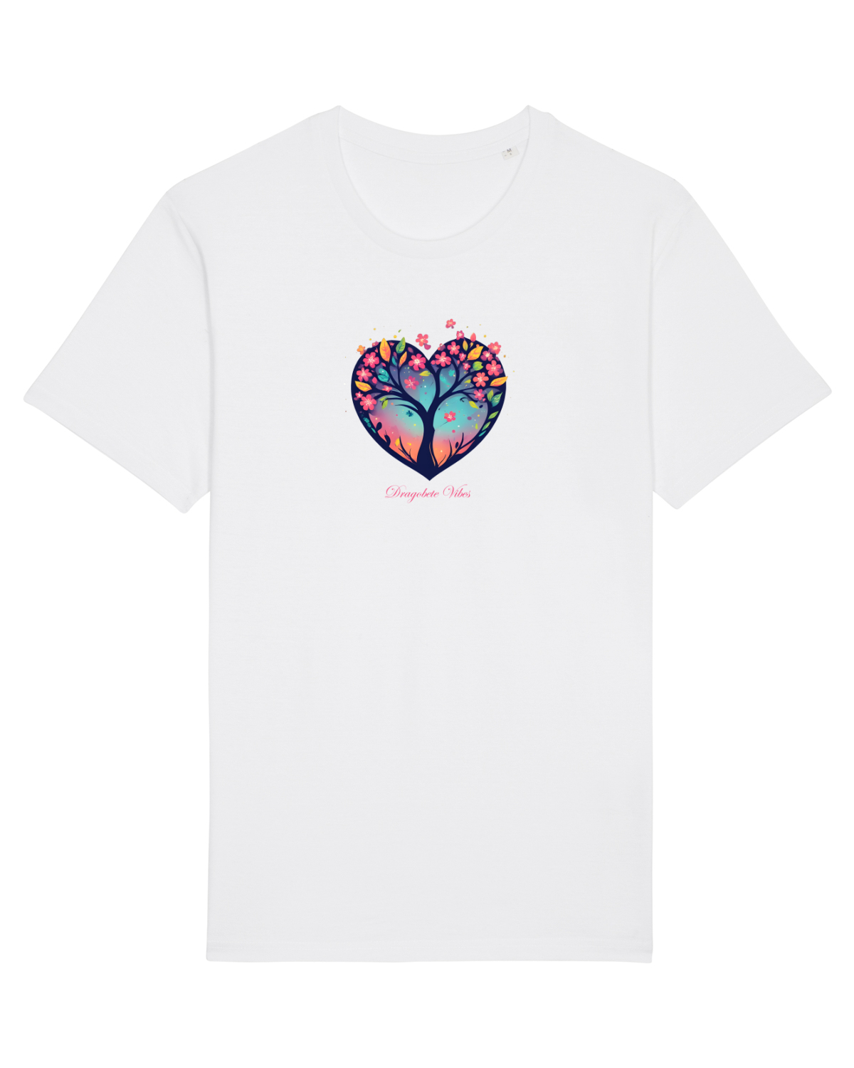 Tricou mânecă scurtă Unisex Rocker White