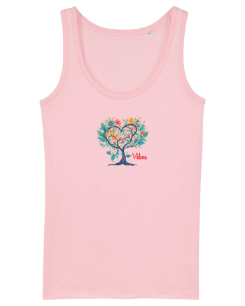 DRAGOBETE  -- VIBES -  INIMA - COPAC - FLORI - TRADITIONAL - ROMANESC  Cotton Pink