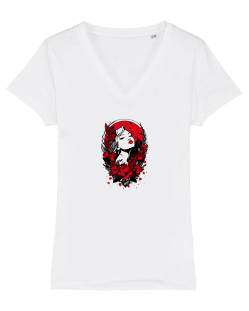 FEMINITATE - FLORI - PASIUNE - ELEGANTA White