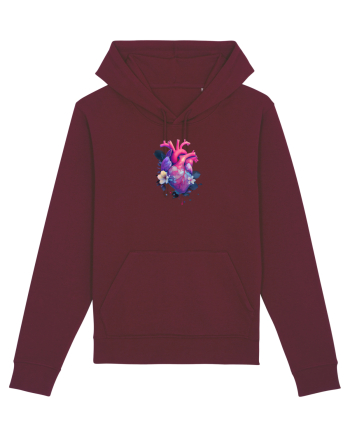  FLORI - INIMA  -  IUBIRE - PRIMAVARA Burgundy