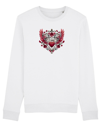  FLORI - INIMA  -  TRANDAFIRI  - ARIPI -  IUBIRE - GOTH - PUNK - ALTERNATIV White