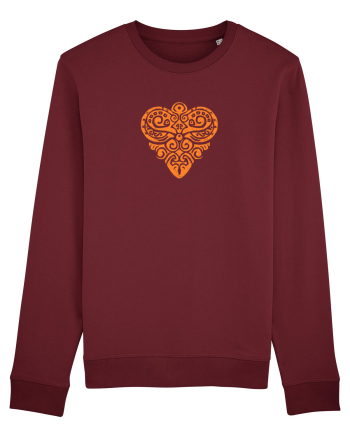  INIMA  -  IUBIRE - TRIBAL - GEOMETRIC - CELTIC 2 Burgundy