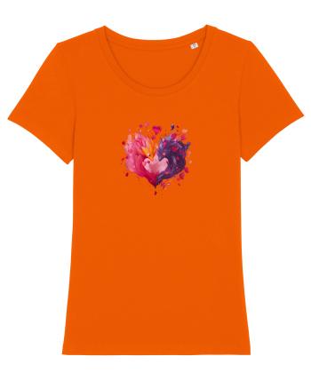  INIMA  -  IUBIRE - DRAGONI - YIN YANG - ACUARELA Bright Orange