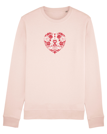  INIMA  -  IUBIRE -CUSATURA - BRODERIE - TRADITIONAL - ROMANESC Candy Pink