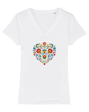  INIMA  -  IUBIRE - CUSATURA - BRODERIE - TRADITIONAL - ROMANESC 2 White