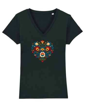  INIMA  -  IUBIRE - CUSATURA - BRODERIE - TRADITIONAL - ROMANESC 2 Black