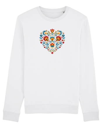  INIMA  -  IUBIRE - CUSATURA - BRODERIE - TRADITIONAL - ROMANESC 2 White