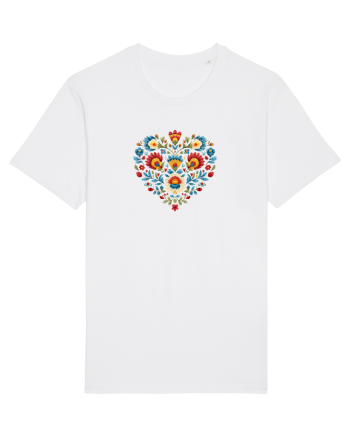  INIMA  -  IUBIRE - CUSATURA - BRODERIE - TRADITIONAL - ROMANESC 2 White