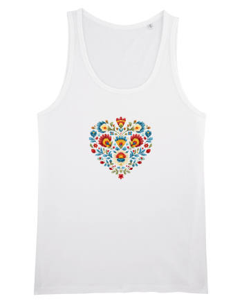  INIMA  -  IUBIRE - CUSATURA - BRODERIE - TRADITIONAL - ROMANESC 2 White