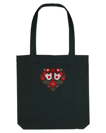  INIMA  -  IUBIRE - CUSATURA - BRODERIE - TRADITIONAL - ROMANESC 3 Black