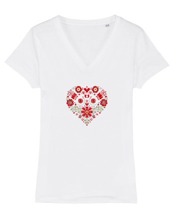  INIMA  -  IUBIRE - CUSATURA - BRODERIE - TRADITIONAL - ROMANESC 3 White