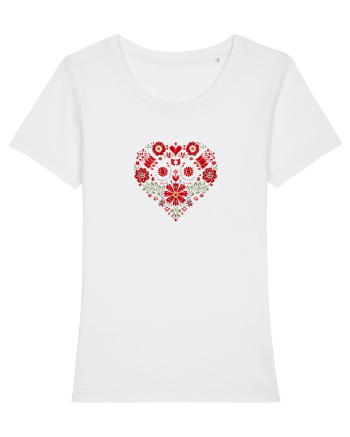  INIMA  -  IUBIRE - CUSATURA - BRODERIE - TRADITIONAL - ROMANESC 3 White