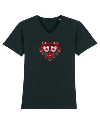  INIMA  -  IUBIRE - CUSATURA - BRODERIE - TRADITIONAL - ROMANESC 3 Black