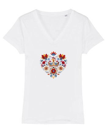  INIMA  -  IUBIRE - CUSATURA - BRODERIE - TRADITIONAL - ROMANESC 4 White