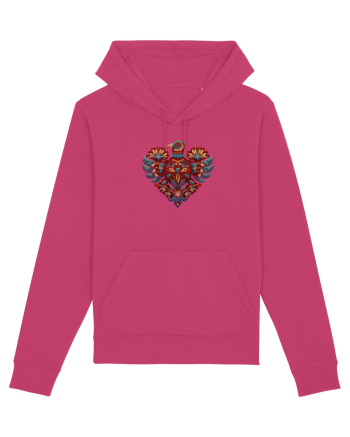  INIMA  -  IUBIRE - CUSATURA - BRODERIE - TRADITIONAL - ROMANESC 5 Raspberry