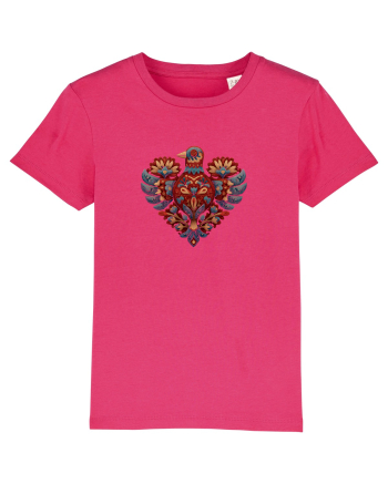  INIMA  -  IUBIRE - CUSATURA - BRODERIE - TRADITIONAL - ROMANESC 5 Raspberry